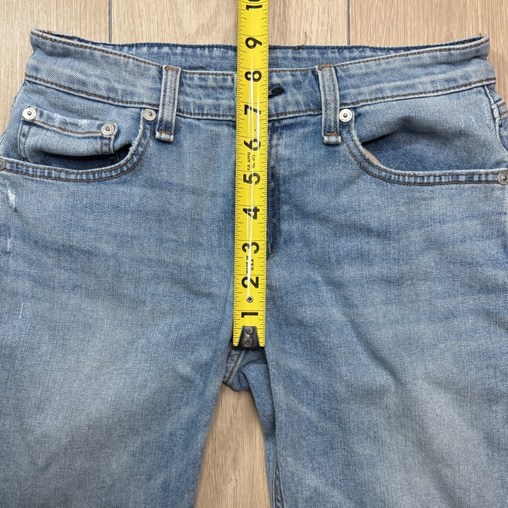 Rag & Bone Dre Slim Boyfriend Jeans Thunderbird Light Wash Distressed Hem 25 - Picture 7 of 9